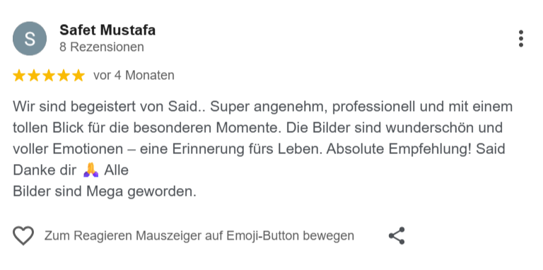 Hochzeitsfotograf in Frankfurt am Main